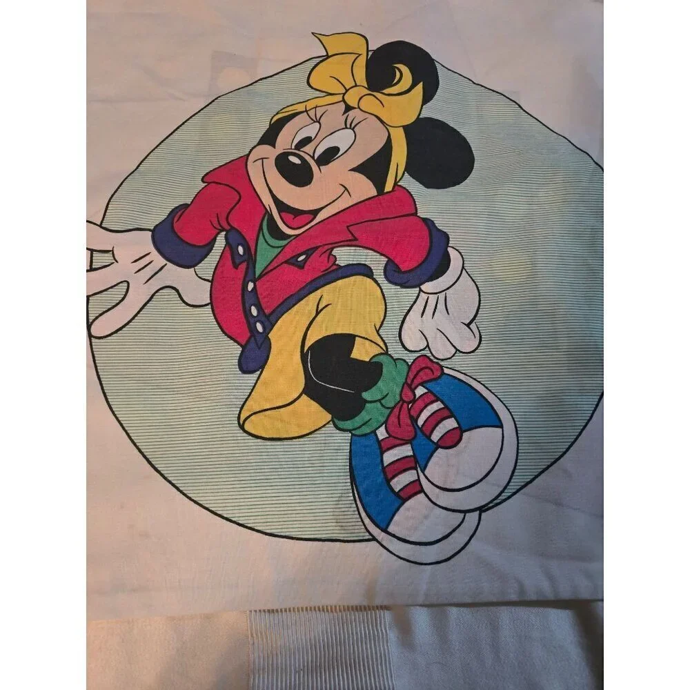 Vintage Totally 80s Minnie Mouse Beauty Lipstick Makeup Pillowcase